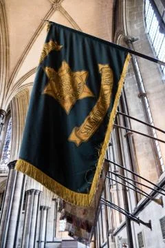 Flags in Church Stock Photos