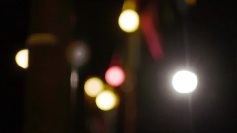 Flags Of Circus Tent At Night Stock Footage 117350786