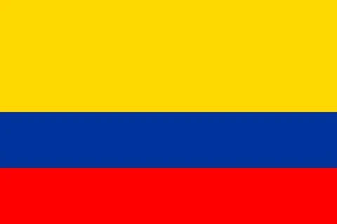 Flags of Colombia Stock Illustration