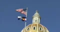 Flags At The Colorado State Capitol 2 HD Footage