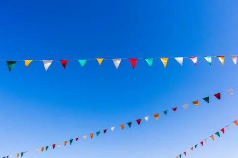 Flags Colors Sky Stock Photos