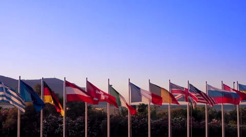 Flags of countries Vídeos de archivo 32578196