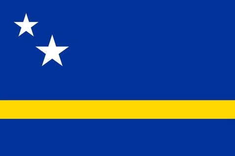 Flags of Curacao Stock Illustration