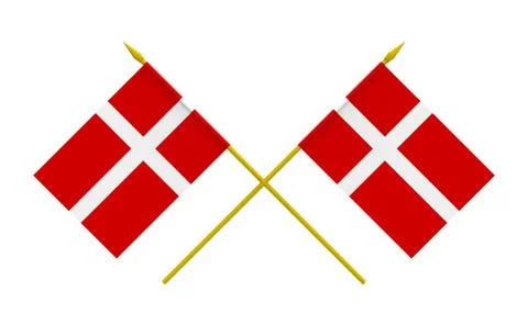 Flags, denmark Stock Illustration