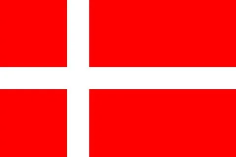 Flags of Denmark Stock Illustration