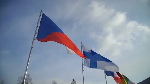 Flags of different countries Видео 88093072