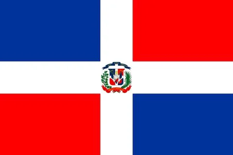 Flags of Dominican Republic Stock Illustration