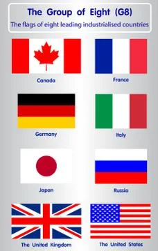 The Flags of Eight Stock Illustration