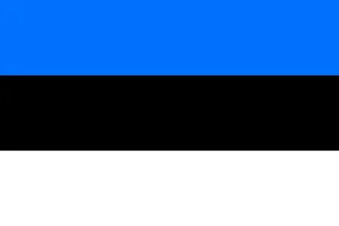 Flags of Estonia Stock Illustration