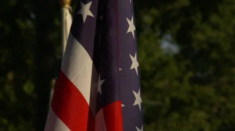 Flags Fallen Heroes 12 cu Stock Footage 41827931