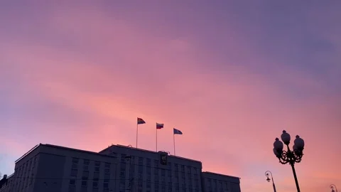 Flags flutter in the wind Stock Footage 149667460