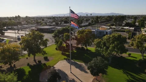Flags flying  Stock Footage 196733271
