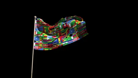 Flags Stock Footage 88435074