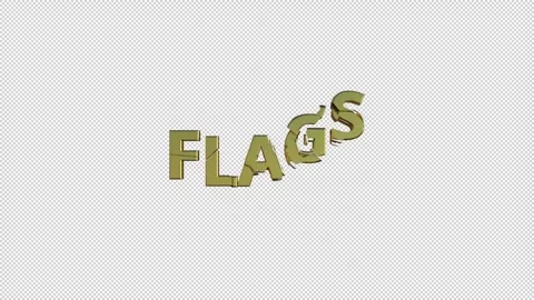 FLAGS Stock Footage 307981424