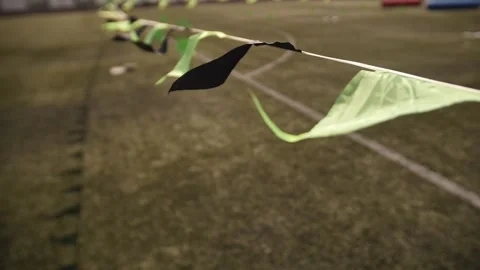 Flags garland decorations Stock Footage 249084487