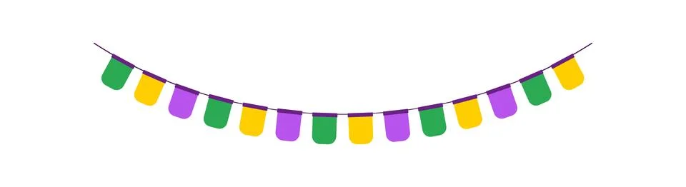Flags Garland Stock Illustration