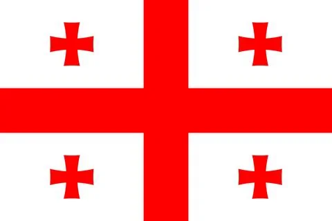 Flags of Georgia Stock Illustration