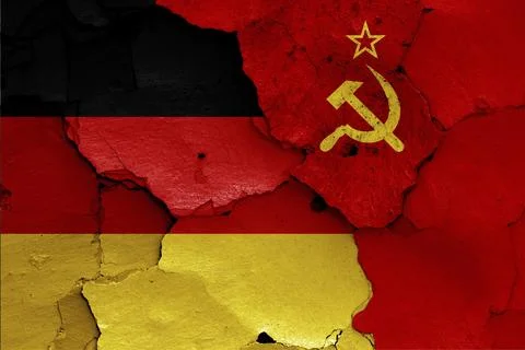 Flags of Germany and Soviet Union Stock Illustration