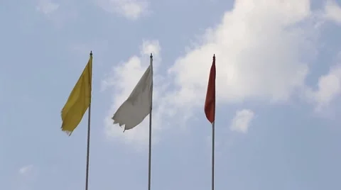 Flags Hoisting Stock-Footage 54656960