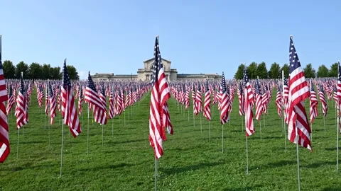 Flags of Honor Stock Footage 160991228