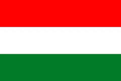 Flags of Hungary Stock Illustration