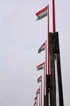 Flags of Hungary Foto stock