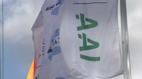 Flags of IAA Stock Footage 34301252