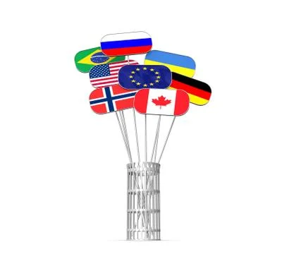 Flags Stock Illustration