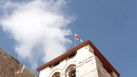 Flags of Israe Stock Footage 129901581