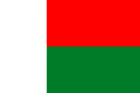 Flags of Madagascar Stock Illustration