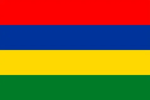 Flags of Mauritius Stock Illustration