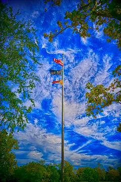 Flags in Nassau County Stock Photos