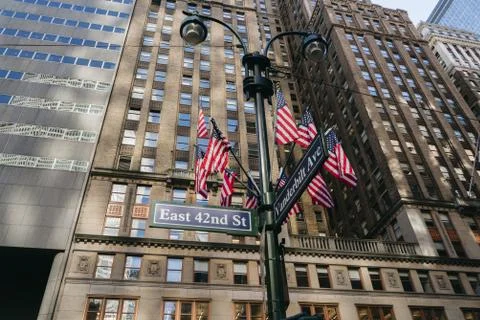 Flags in New York Stock Photos