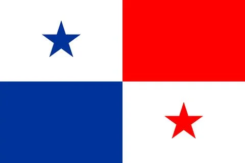 Flags of Panama Stock Illustration