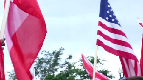 Flags at Same Sex Marriage Ruling - U.S. Supreme Court Stock Footage 51927890