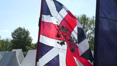 Flags in Slo Mo 2 Stock Footage 168093201