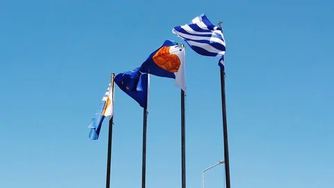 Flags Slomo2 Stock Footage 129883389