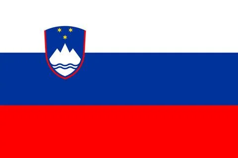 Flags of Slovenia Stock Illustration