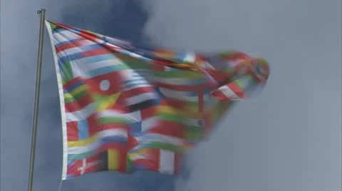 FLAGS SLOW 動画素材 11286680