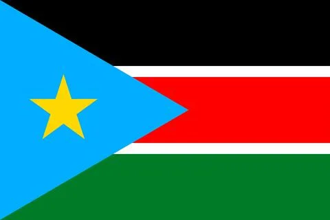 Flags of South Sudan Stock Illustration