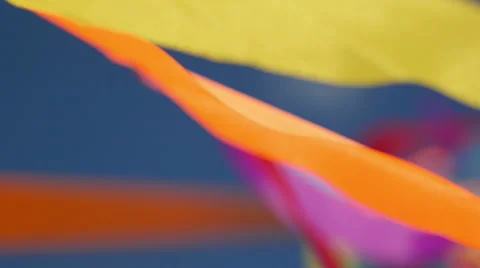 Flags swaying Stock Footage 52571381