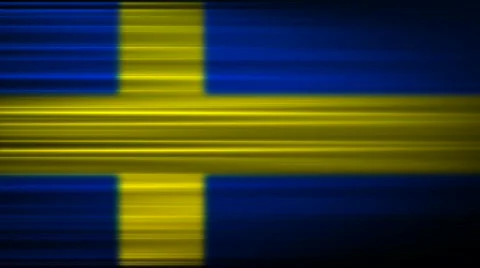 Flags. Sweden (Loop) Stock Footage 547553
