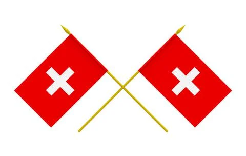 Flags, switzerland Stock Illustration