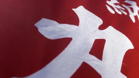 Flags in the Temples Stock Footage 130095402