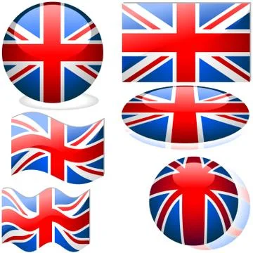 Flags United Kingdom Stock Illustration