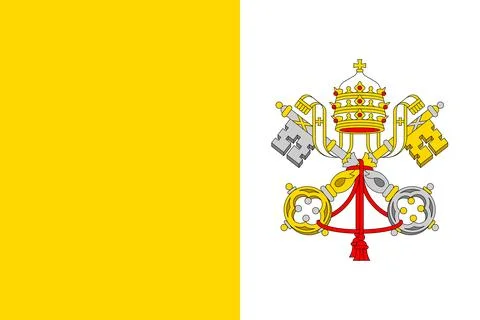 Flags of Vatican City Stock Illustration