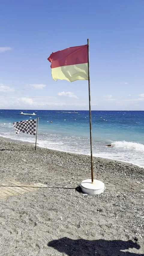 Flags in the wind Stock Footage 321021118