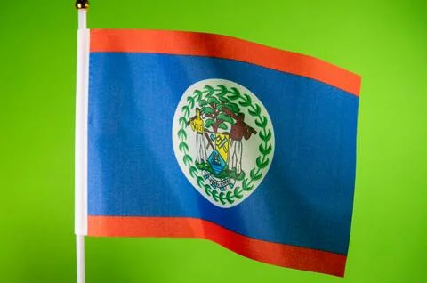 Flags of the world, flag of Belize on green screen Stock Photos