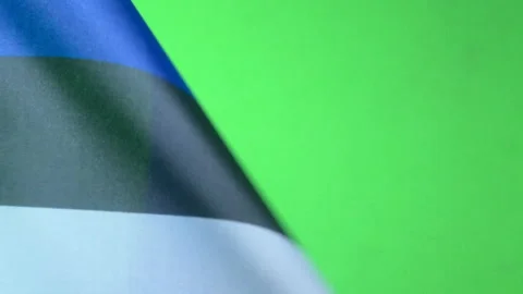 Flags of the world, flag of Estonia  on green screen Vídeo Stock 327346775