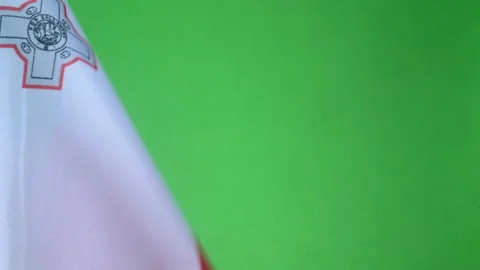 Flags of the world, flag of Malta on green screen Vídeo Stock 327345860